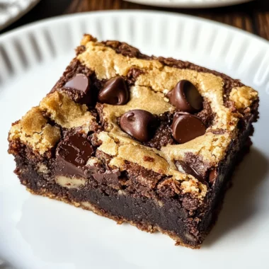 Chocolate Chip Cookie Brownies Recipe