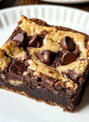 Chocolate Chip Cookie Brownies Recipe
