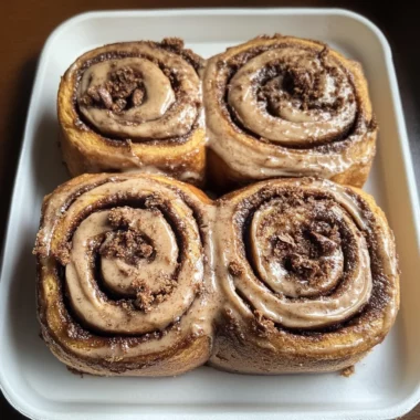 Chocolate Cinnamon Roll with Espresso Cream Cheese Icing