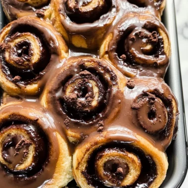 Chocolate Espresso Cinnamon Rolls