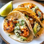 Cilantro Lime Shrimp Tacos with Creamy Slaw