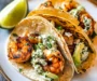 Cilantro Lime Shrimp Tacos with Creamy Slaw