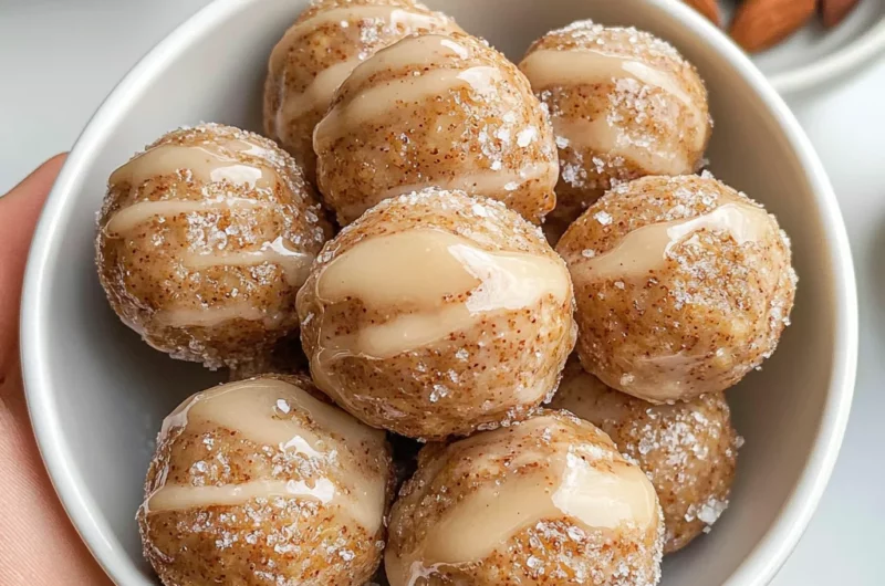 Cinnamon Roll Protein Bites