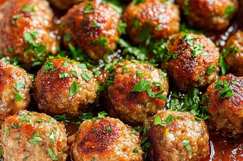 Classic Italian Meatballs (Tender and Juicy!)