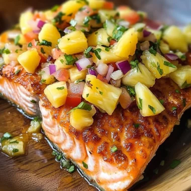 Coconut Crusted Salmon with Pineapple Salsa