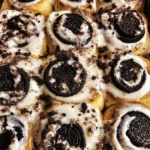 Cookies and Cream Cinnamon Rolls