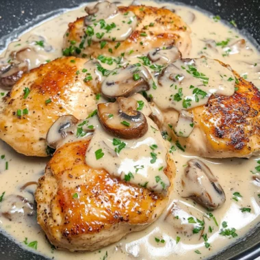Creamy Garlic Mushroom Chicken