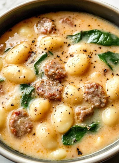 Creamy Italian Sausage Gnocchi Soup