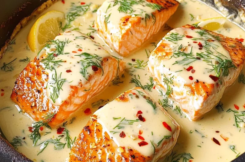 Creamy Lemon Garlic Salmon