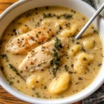 Creamy Winter Lemon Chicken Gnocchi Soup