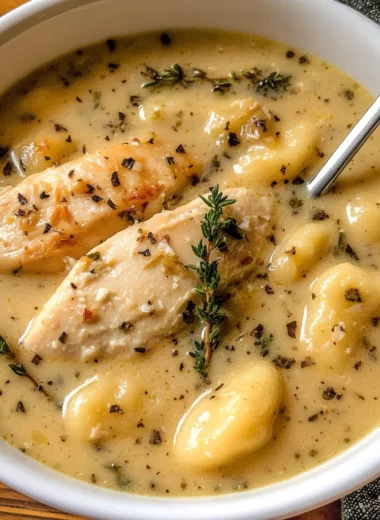 Creamy Winter Lemon Chicken Gnocchi Soup