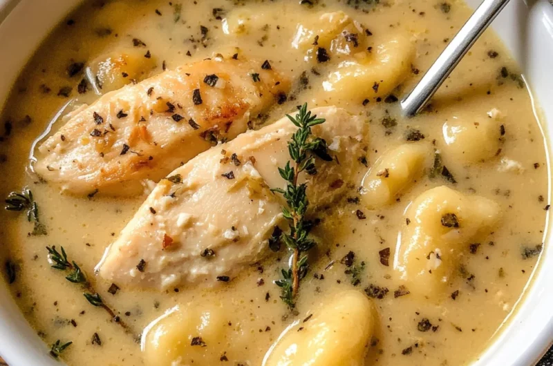 Creamy Winter Lemon Chicken Gnocchi Soup