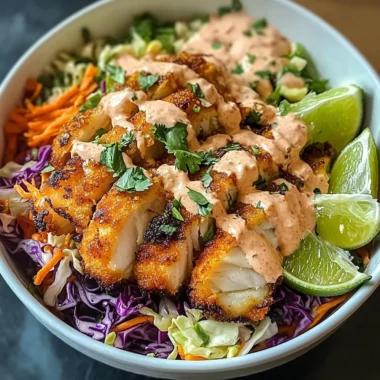 Crispy Fish Taco Bowls