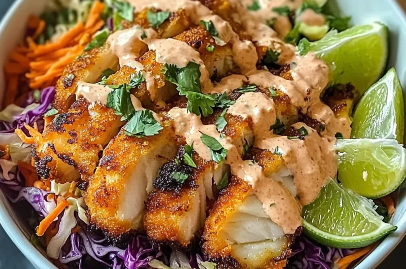 Crispy Fish Taco Bowls