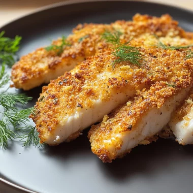 Crispy Parmesan Crusted Fish