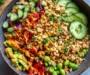 Crispy Rice Salad with Peanut-Chili Dressing