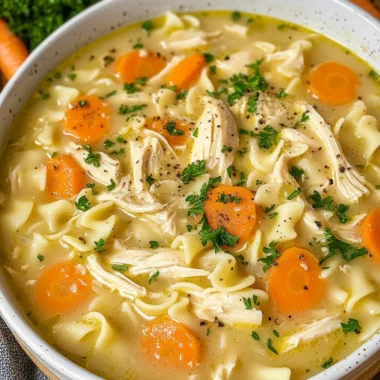 Crockpot Creamy Chicken Noodle Soup