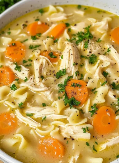 Crockpot Creamy Chicken Noodle Soup