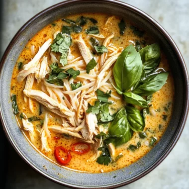 Easy Thai Chicken Curry Soup