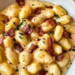 Gnocchi Carbonara with Bacon & Parmesan