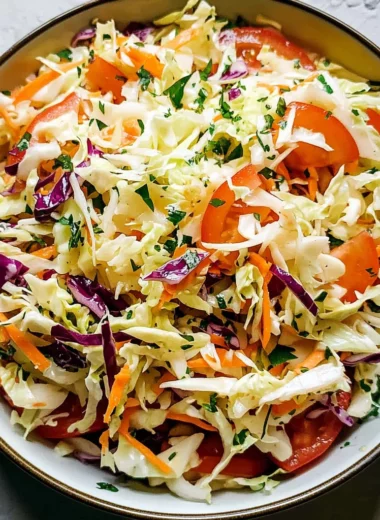 Greek Cabbage Salad - Lahanosalata (vinegar coleslaw)