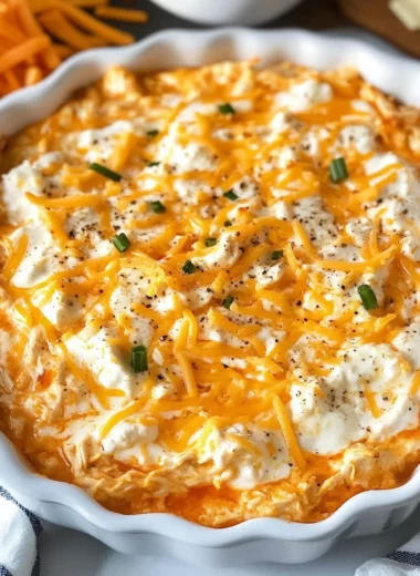 Greek Yogurt Buffalo Chicken Dip without Cream Cheese