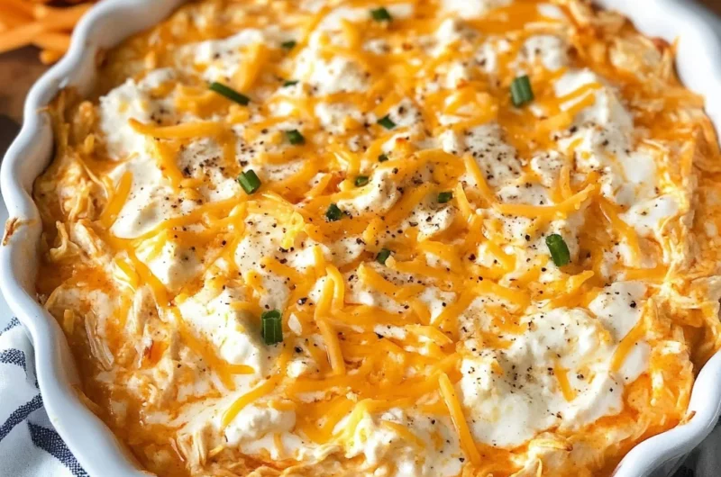 Greek Yogurt Buffalo Chicken Dip without Cream Cheese