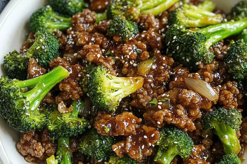 Honey Garlic Ground Beef and Broccoli – A Quick and Flavorful Stir-Fry