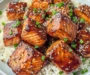 Honey Garlic Salmon Bites
