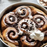 Hot Chocolate Marshmallow Cinnamon Rolls