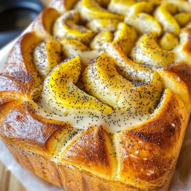 Lemon Poppy Seed Pull-Apart Bread