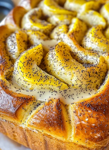 Lemon Poppy Seed Pull-Apart Bread