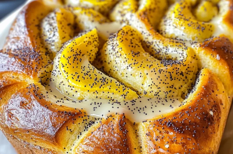 Lemon Poppy Seed Pull-Apart Bread