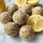 No-Bake Lemon Poppyseed Protein Balls