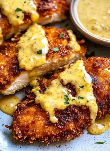 Pretzel Chicken with Mustard-Cheddar Sauce: An Amazing Ultimate Recipe