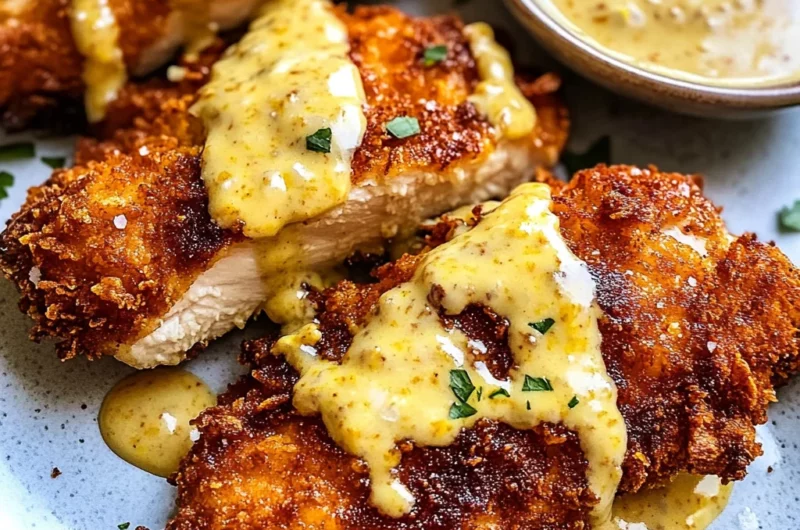 Pretzel Chicken with Mustard-Cheddar Sauce: An Amazing Ultimate Recipe