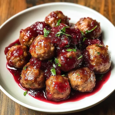 Quick Cranberry Meatballs (Christmas Recipe)