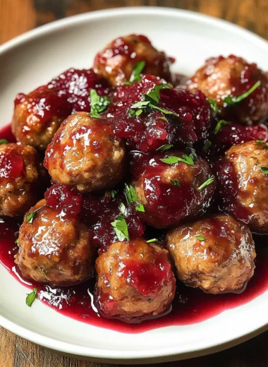 Quick Cranberry Meatballs (Christmas Recipe)