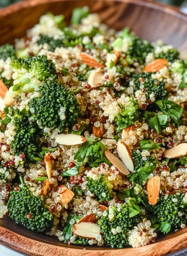 Roasted Broccoli Quinoa Salad