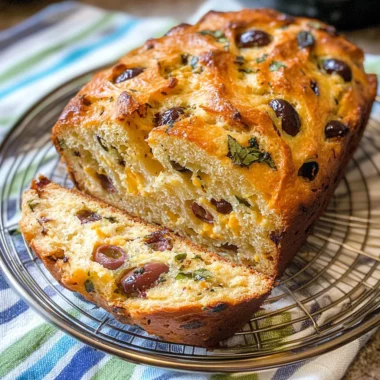 Savory Quick Bread With Cheese And Olives