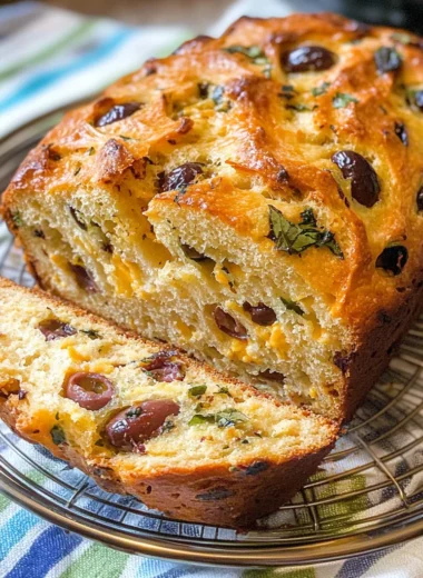 Savory Quick Bread With Cheese And Olives