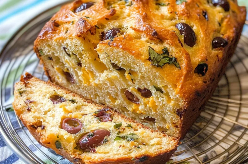 Savory Quick Bread With Cheese And Olives