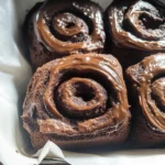 Small Batch MOLTEN Double Chocolate Cinnamon Rolls - Vegan!