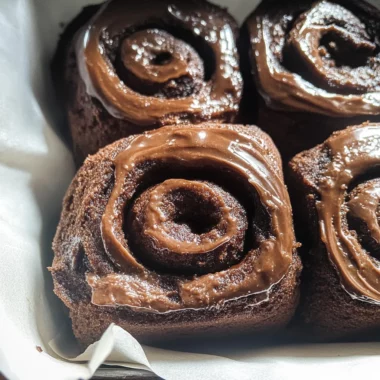 Small Batch MOLTEN Double Chocolate Cinnamon Rolls - Vegan!