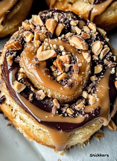 "Snickers" Cinnamon Rolls