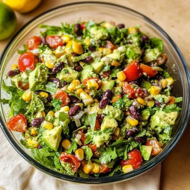 Southwestern Chopped Salad with Cilantro-Lime Dressing
