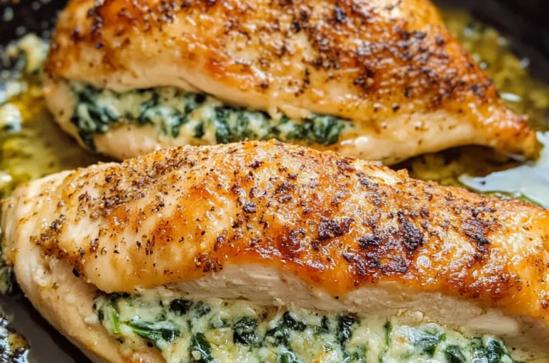 Spinach Stuffed Chicken Breasts