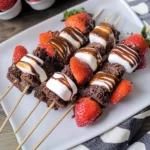 Strawberry Brownie Kabobs