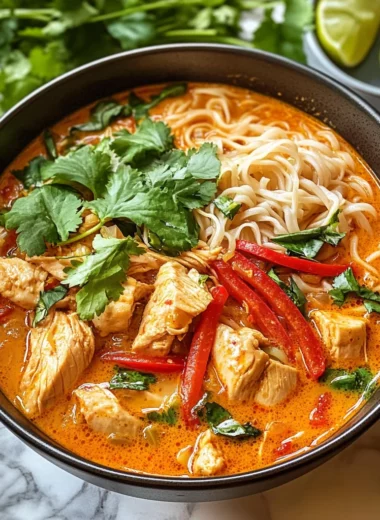 Thai Red Curry Noodle Soup