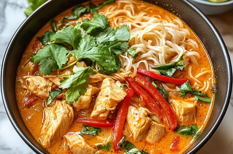 Thai Red Curry Noodle Soup